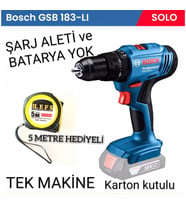 BOSCH Gsb 183 Li Darbeli Matkap Vidalama Tek Makine 18 V 2 Ah Akü Özellikleri ile Hafif ve Taşınabil