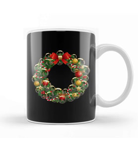 Overwatch Logo Multiface Christmas Wreath Kupa Bardak Porselen
