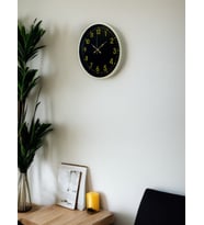 36 Cm Krem Gold Rakamlı Duvar Saati (Standart)
