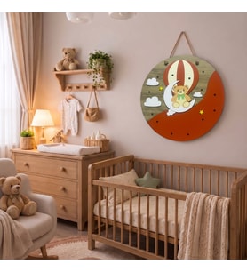 Bebek İsme Özel Hediyelik Kapı Süsü - Led Işıklı