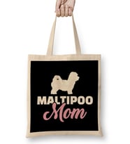 Maltipoo Maltipoo Dog Gifts For Maltipoo Mom Bez Çanta Uzun Saplı