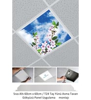 Asma Tavan Led-60cmx60cm-sıva Altı-54w-6500k-led Panel-led Armatür- 60x60 Taş Yünü Asma Tavan Ledli