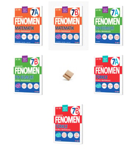 Fenomen 7. Sınıf Maarif 7A +7B Matematik Fen ve Türkçe 6lı Set Soru Bankası + Telefon Standı