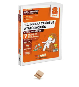 Gizli LGS 2027 8. Sınıf İnkılap Tarihi Konu Anlatımlı Modüler Dergi + Telefon Standı