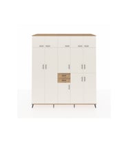 Kronos Dolap 10 Raflı 2 Çekmeceli 3 Askılı 220x59x243 Çam-Aytaşı/Çam