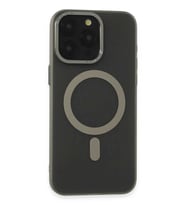 iPhone 15 Pro Max Kılıf Lodos Magneticsafe Mat Kapak - Titan Gri