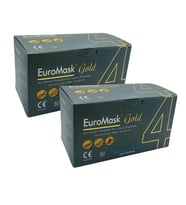 EuroMask Gold - 4 Katlı Cerrahi Yüz Maskesi / 2 Kutu - 100 Adet (Su Yeşili)
