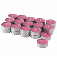 Kokulu Mum 38 mm 30 Adet Kiraz Kokulu Meyve Kokulu Mum Mini Mumlar (Pembe)