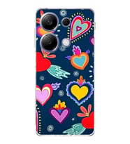 PrintiFy Xiaomi Redmi Note 13 Pro 4G ile Uyumlu Retro Color 3  Kamera Korumalı Şeffaf  Kılıf