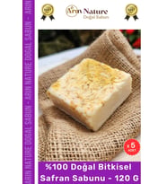 #safran %100 Doğal Güzel Kokulu El Yüz Saç Vücut Orijinal Bitkisel Safran Sabunu 120g - 5 Adet