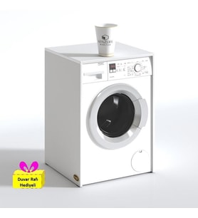 Kenzlife çamaşır makinesi dolabı naum byz 90*70*60 banyo arkalıksız + tekli duvar rafı hediyeli (Karışık)