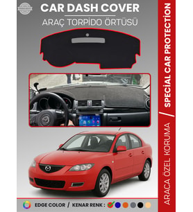 MAZDA 3 (2003-2009) Torpido Örtüsü Panel Halısı Koruma Torpido Koruma Araca Özel Kaymaz Kolay Montaj