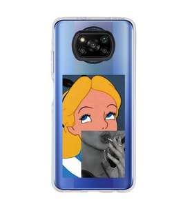 Poco X3 PRO / X3 NFC Uyumlu Alice Tasarımlı Şeffaf Telefon Kılıfı