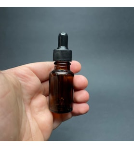 15Ml Kahverengi Cam Damlalıklı Şişe , Siyah Plastik Kapak , 15Cc Amber Cam Damlalıklı Şişe x 6 Adet