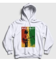 Presmono Unisex Beyaz Legend Bob Marley Kapüşonlu Sweatshirt 264987tt