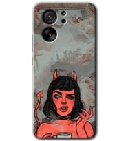 Xiaomi Mi 13T Pro Kılıf HD Desen Baskılı Arka Kapak - Devil Girl