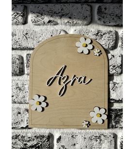 Ahşap Uçak Model Çocuk Duvar Süsü