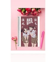 Riko Ako Anime Defter 1 Adet Özel Tasarım A4 Boyutu Telli Çizgili Defter 21*29 Cm