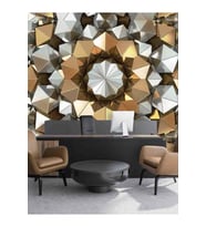
Dreamwall 3D Geometrik Elmas Desenli Silinebilir Tekstil Duvar Kağıdı (Çok Renkli)