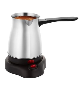 Crown CRW-7104 600W 6 Fincan Elektrikli Türk Kahve Makinesi Paslanmaz Çelik Inox Cezve AC220V