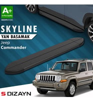 S-Dizayn Jeep Commander Skyline Siyah Yan Basamak 173 Cm 2006-2010 A+ Kalite