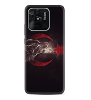 Xiaomi Redmi Note 7 8 9 Pro 10 2022 10 Pro 10S Kılıf Desenli Silikon Kurt ve Ay Yıldız 1403