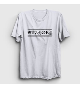 Presmono Unisex Beyaz Bathory T-Shirt 16262tt (Beyaz)