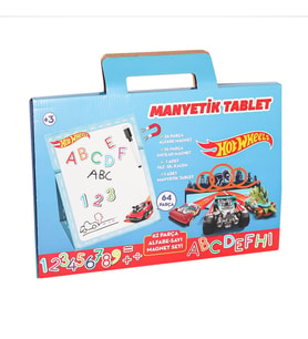 Hot Wheels Manyetik Tablet 62 Parça Eğitici Yazı Tahtası