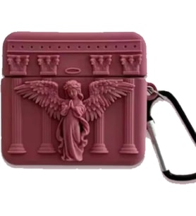 AirPods ile uyumlu 3.Nesil True Wireless Earbuds Sert Kulaklık Kılıfı Yumuşak Soft Dokunuş Karakter Görünümlü Cartoon Kılıf (Red Angel, AirPods 3. nesil)