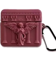AirPods ile uyumlu 3.Nesil True Wireless Earbuds Sert Kulaklık Kılıfı Yumuşak Soft Dokunuş Karakter Görünümlü Cartoon Kılıf (Red Angel, AirPods 3. nesil)