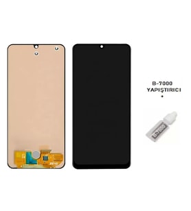 Tkgz - Samsung Galaxy M22 SM-M225 İle Uyumlu Lcd Ekran Dokunmatik Servıce Pack Lcd + B-7000