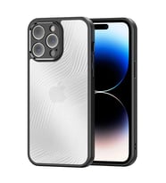 Dux Ducis iPhone 14 Pro Max Aimo Series Premium Buzlu Sert PC-TPU Kılıf-(5775) - GLST4481-5576 (Siyah)