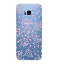 Samsung Galaxy S8 Plus Kapak Nostalji Desen Tasarımlı Şeffaf Silikon Kılıf