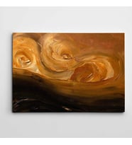 Karamel Soyut Modern Sanat Kanvas Tablo