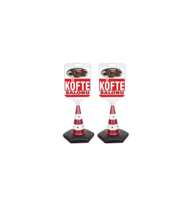 Köfte Temalı Reklam Ve Uyarı Dubası 2 Adet