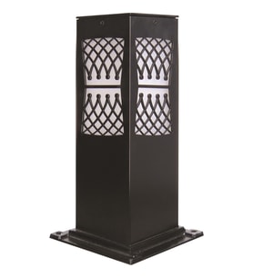 AVONNI BSU-68144-BSY-M3-K Siyah Boyalı Dış Mekan Aydınlatma E27 Aluminyum Akrilik Cam 12cm