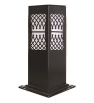 AVONNI BSU-68144-BSY-M3-K Siyah Boyalı Dış Mekan Aydınlatma E27 Aluminyum Akrilik Cam 12cm