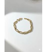 Zirkon Taşlı Pirinç Cm Bileklik 17+2 Cm - Kbl0407