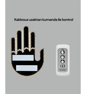 Aracınız İçin Eğlenceli Ve Güvenli İletişim: Led Jest Lambası, Uzaktan Kumandalı, Kolay Montaj