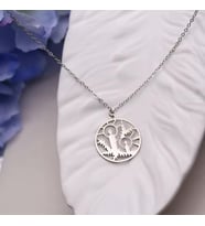 Kişiye Özel 925 Ayar Gümüş Yılbaşı Temalı Mum Kolye