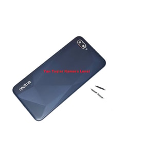 Realme C2 Kasa Arka Pil Batarya Pil Kapağı (Mavi)