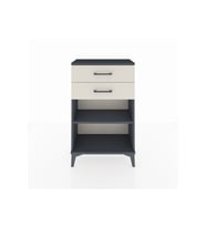 Arges Komodin Tek Raflı 2 Çekmeceli 60x30x96 Antrasit-Aytaşı