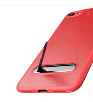 Baseus Apple iPhone 7 İz Bırakmayan Standlı Kalite Kılıf (Kırmızı)