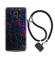 Xiaomi Redmi 8A 8 Pro 9C 9T 10C 11T Pro Kılıf Boyun Askılı Silikon Renkli Prizmalar 1783