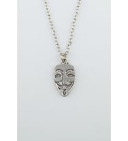 V For Vendetta Gümüş Kaplama Düz Zincir Kolye