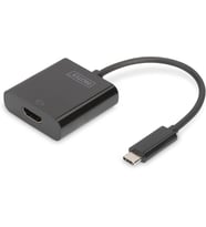 Digitus Usb Tip C Grafik Adaptörü, Usb Type-C - Hdmi Tip A, 4K Ultra Hd 30Hz, Plastik, Siyah