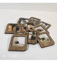 Kişiye Özel Polaroid Resim Çerçevesi  Kahverengi