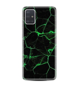 Samsung a71 A72 A73 A7 A9 2018 C7 C9 Kılıf Desenli Silikon Yeşil Şerit Mermer 1320