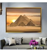 Altın Çerçeveli dekoratif tablo l1240 (Gold)