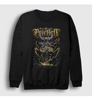 Presmono Unisex Siyah Poster Anime Manga Frieren Sweatshirt 533578tt